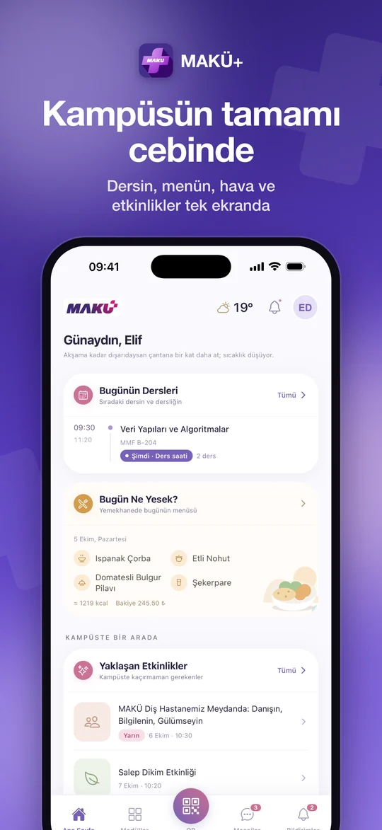 Home screen